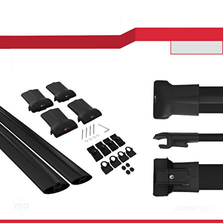 Ara Atkı Tavan Barı Fly Model 105cm Siyah (2 Adet)