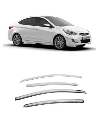 Hyundai Accent Blue 2010-2020 Arası ABS Krom Cam Rüzgarlık OEM 