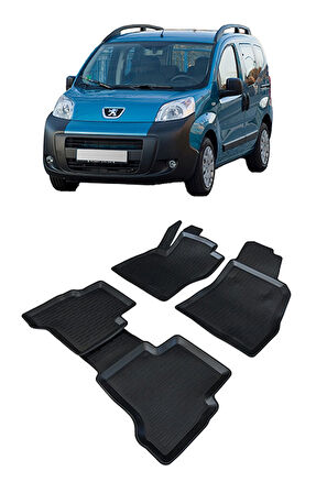 Fiat Fiorino 2007 ve Sonrası 3d Havuzlu Araca Özel Paspas Takımı