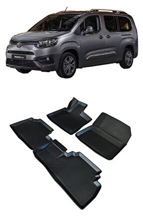 Toyota Proace City 2021 ve Sonrası 3d Havuzlu Araca Özel Paspas Takımı