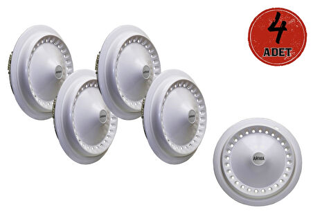 Jant Kapağı Kırılmaz Plymouth 16" Beyaz 4'lü (TAKIM OLARAK)