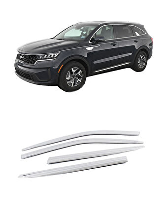 Kia Sorento 2021 ve Sonrası ABS Krom Cam Rüzgarlık OEM 