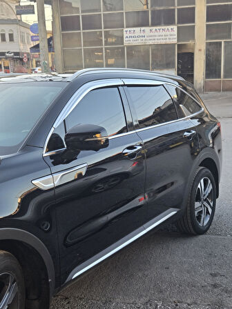 Kia Sorento 2021 ve Sonrası ABS Krom Cam Rüzgarlık OEM 