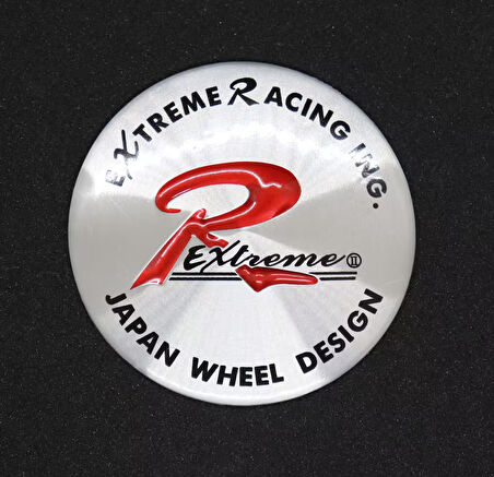 Jant Göbek Arma İthal Metal Sticker Extreme Racing Dizayn