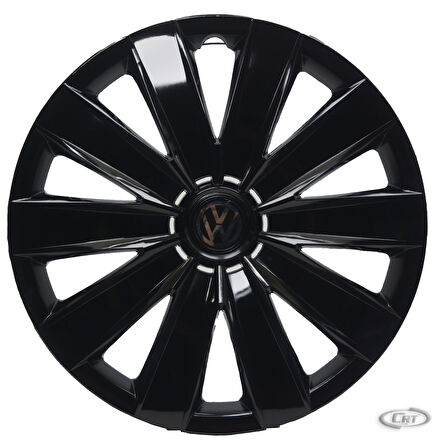 Jant Kapağı Kırılmaz 16" VW Transporter T7 Parlak Siyah Model (1 ADET OLARAK) (Çıkartma Hediyeli)