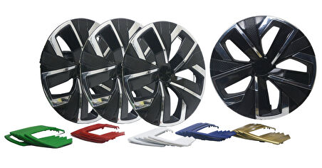 Jant Kapağı Kırılmaz Çıtalı 15" Yeni Model GS Çıtalı 4'lü (TAKIM OLARAK)