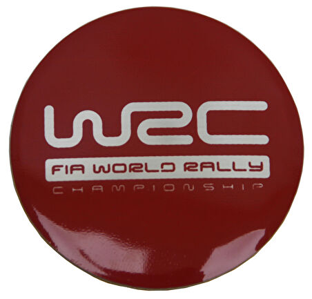 Jant Göbek Arma WRC Red Sticker 4'lü Set