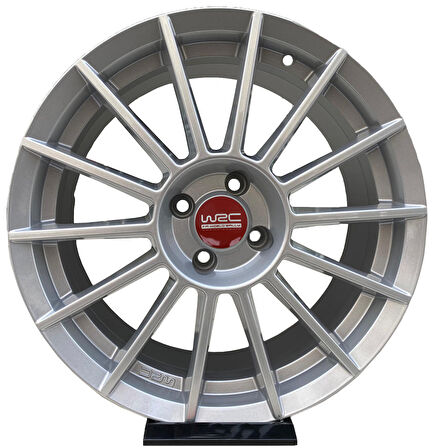 Jant Göbek Arma WRC Red Sticker 4'lü Set