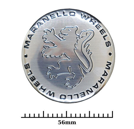 Jant Göbek Arma İthal Metal Sticker Maranello Dizayn