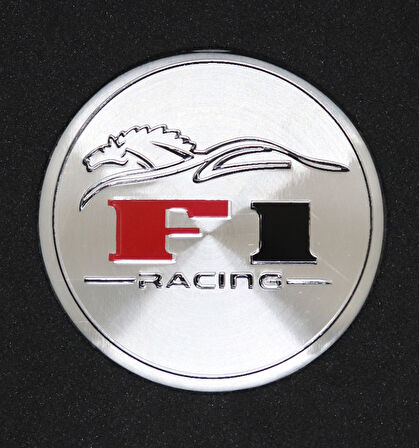 Jant Göbek Arma İthal Metal Sticker F1 Racing Dizayn