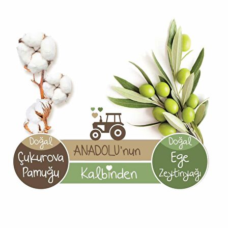 Baby Turco Doğadan Yenidoğan Alkolsüz-Parfümsüz 12 x 60 Yaprak 12 Paket Islak Mendil