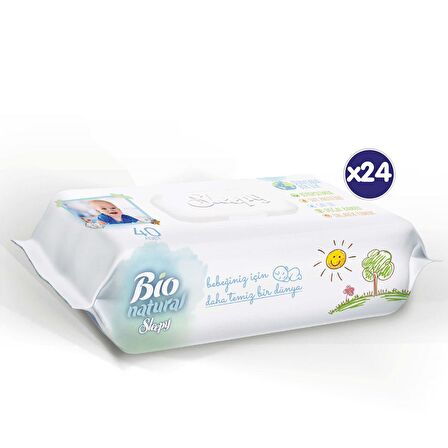 Bio Natural Islak Havlu 24X40 (960 Yaprak)