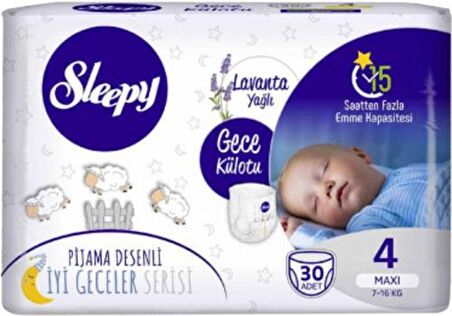 Sleepy Gece Külotu Prm Maxi 7-14 Kg 30Lu