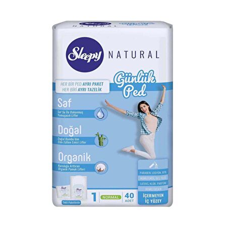 Sleepy Naturel 40'lı Günlük Ped