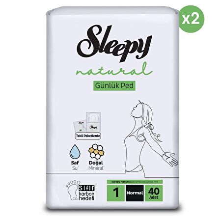 Sleepy Natural 80'li Günlük Ped