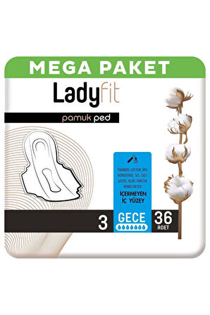 Ladyfit Pamuk Ped Mega Gece 36 Ped