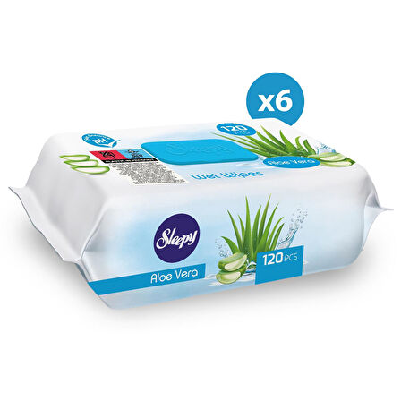 Sleepy Aloe Vera Islak Havlu 6x120 (720 Yaprak)
