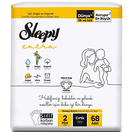 Sleepy Extra Bebek Bezi 2 Numara 68'li Ekonomik Paket 