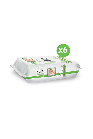 Organik Bambu Özlü Islak Havlu 6×60 (360 Yaprak)