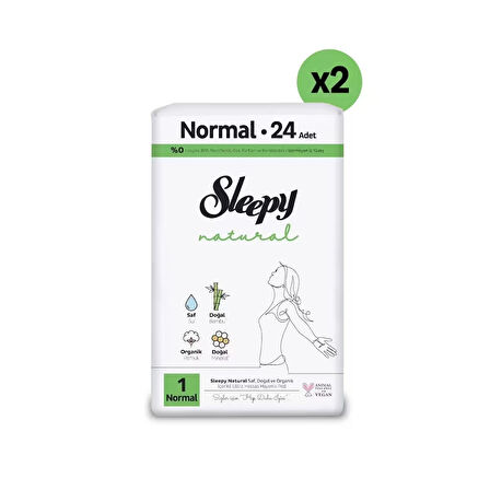 Sleepy Natural Ultra Hassas Hijyenik Ped Normal 48 Adet Ped