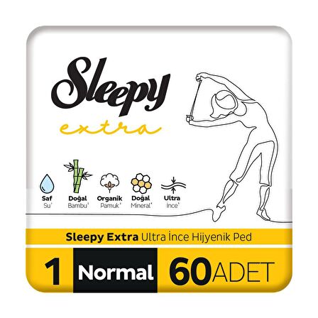 Sleepy Extra Ultra Normal Hijyenik Ped 60 Adet