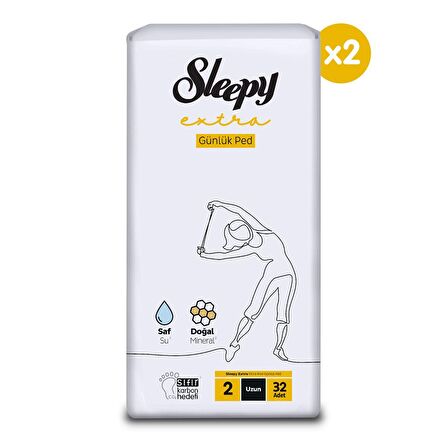 Sleepy Extra Ultra 64'lü Günlük Ped