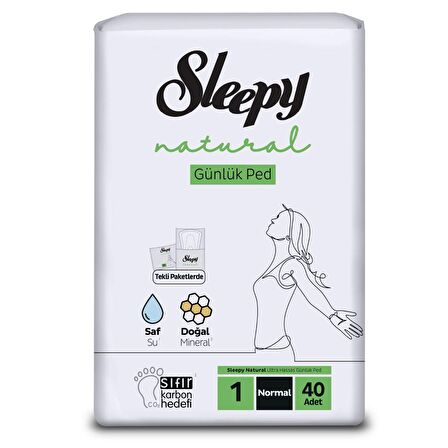 Sleepy Natural 40'lı Günlük Ped