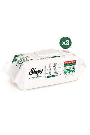 Sleepy Easy Clean Yüzey Temizlik Havlusu 3x100 (300 Yaprak)