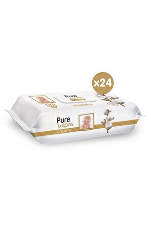 Pure Baby Organik Pamuklu Islak Havlu 24×90 (2160 Yaprak)