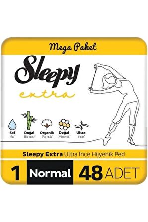 Sleepy Extra Ultra İnce Hijyenik Normal Ped 48 Adet