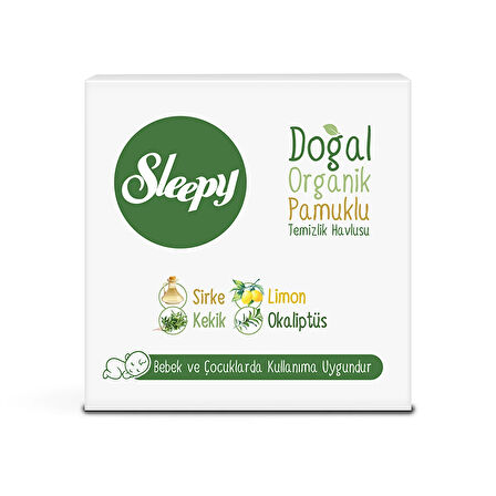 Sleepy Doğal&Organik Temizlik Havlusu 12x50