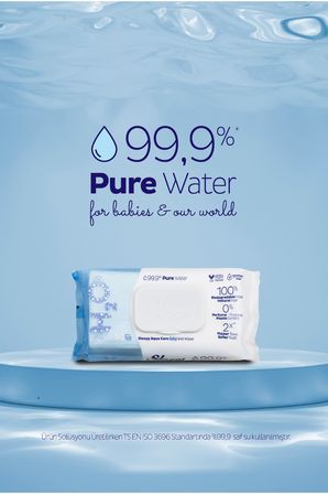 Sleepy AquaCare H2O Yenidoğan Islak Bebek Havlusu 4X50