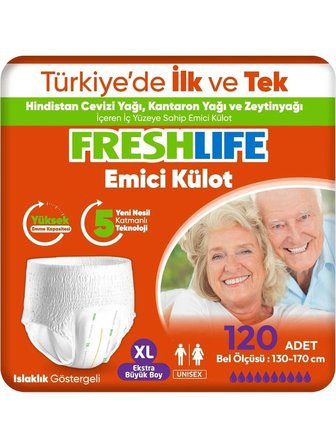 Freshlife XLarge Emici Külot  120 Adet