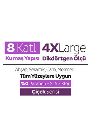 Sleepy Easy Clean Orkide Bahçesi Mopa Uyumlu Yer Temizlik Havlusu&Mendili 20 Yaprak