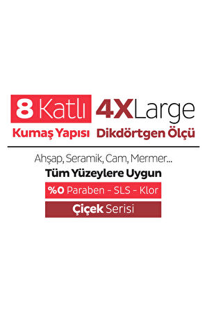 Sleepy Easy Clean Kiraz Çiçeği Mopa Uyumlu Yer Temizlik Havlusu&Mendili 6x20 (120 Yaprak)