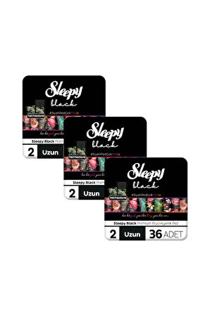 Sleepy Black Premium Plus Hijyenik Ped Mega Fırsat Paketi Uzun 108 Adet