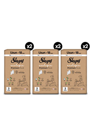Sleepy Ecologic Premium Plus Hijyenik Ped Mega Fırsat Paketi Uzun 108 Adet