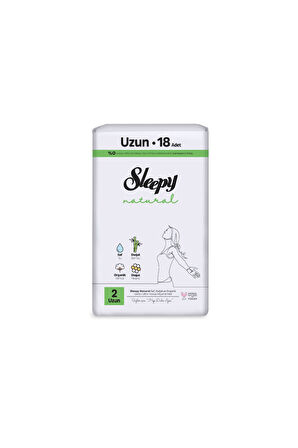Sleepy Natural Ultra Hassas Hijyenik Ped Uzun 18 Adet