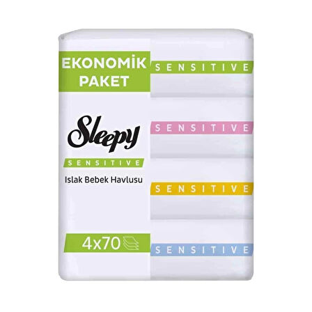 Sleepy Sensitive Islak Havlu Mendil 4x70 280 Yaprak
