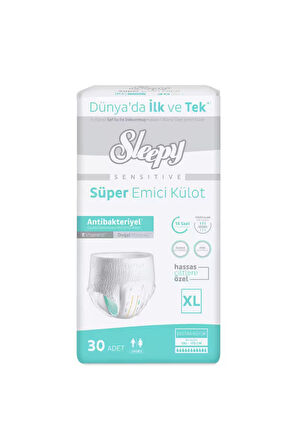 Sleepy Sensitive Antibakteriyel Emici Külot Xlarge 30 Adet