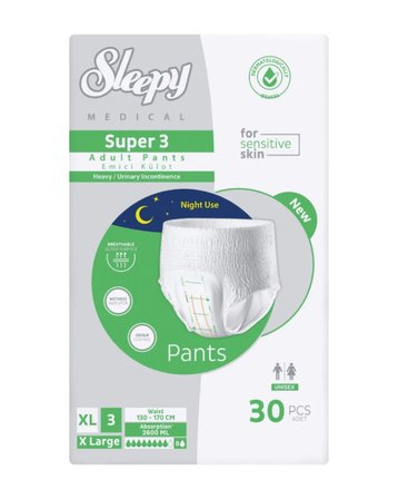 Sleepy Süper3 Emici Külot M Beden 30 Adet