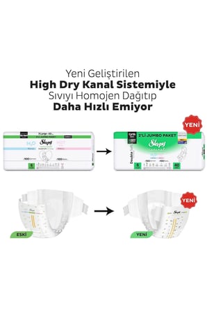 Sleepy Natural Double Soft Avantajlı Mega Paket Bebek Bezi 6 Numara Xlarge 80 Adet