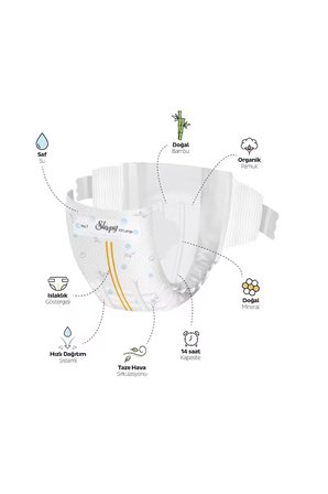 Sleepy Bio Natural Premium Plus Airbag Comfort Süper Paket Bebek Bezi 7 Numara Xxlarge 28 Adet