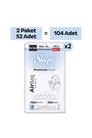 Sleepy Bio Natural Premium Plus Airbag Comfort Avantaj Paketi Külot Bez 4 Numara Maxi 104 Adet