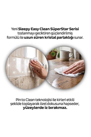 Sleepy Easy Clean SüperStar Yüzey Temizlik Havlusu Mendili Frezya 100 Yaprak