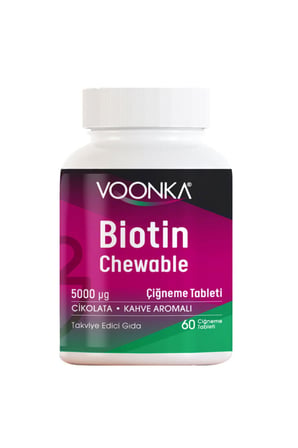 Voonka Biotin Chewable 60 Çiğneme Tableti