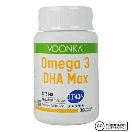 Voonka Omega 3 DHA Max 1275 Mg 30 Kapsül - AROMASIZ