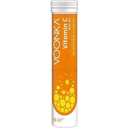 Voonka Vitamin C Glutathione Complex 15 Efervesan Tablet