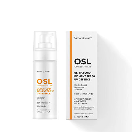 OSL Ultra Fluid + Pigment SPF 50 UV Defence 50 ML