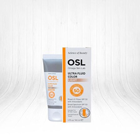 Osl Omega Skin Lab Ultra Fluide Color Spf50+ Güneş Koruyucu Krem Light 50 ml